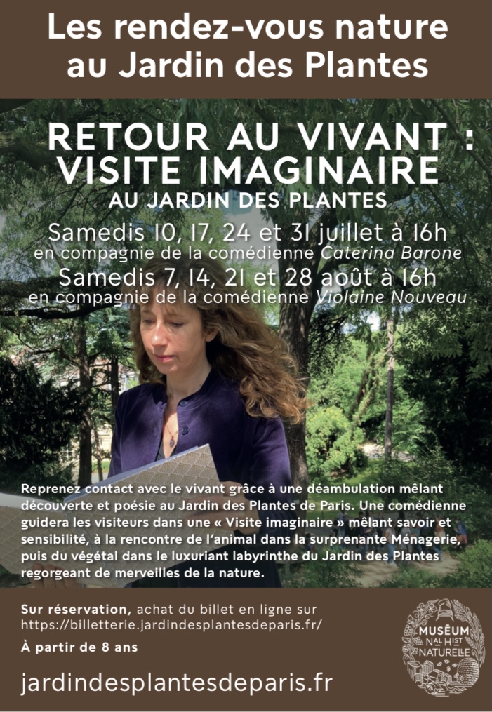 Retour au vivant : visite imaginaire au Jardin des Plantes